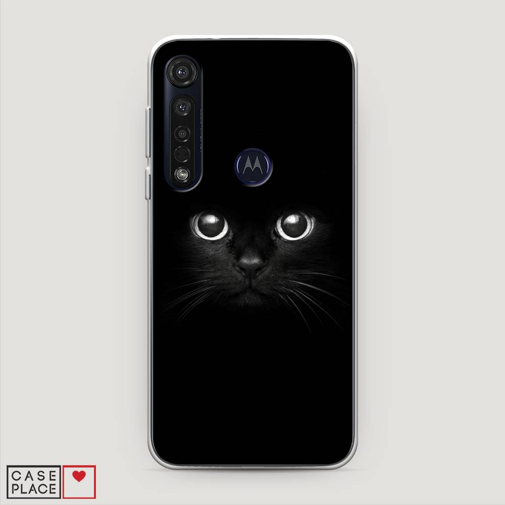 

Чехол Awog на Motorola Moto G8 Plus "Взгляд черной кошки", Разноцветный, 241450-1