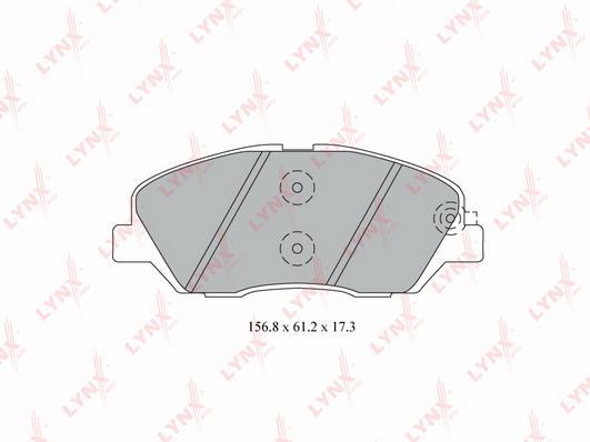 

Тормозные колодки LYNXauto передние дисковые Kia Sorento 09-/Hyundai Santa Fe 06-12 BD3615