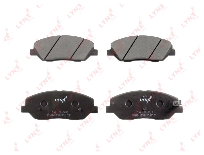 

Тормозные колодки LYNXauto передние дисковые Kia Sorento 09-/Hyundai Santa Fe 06-12 BD3615