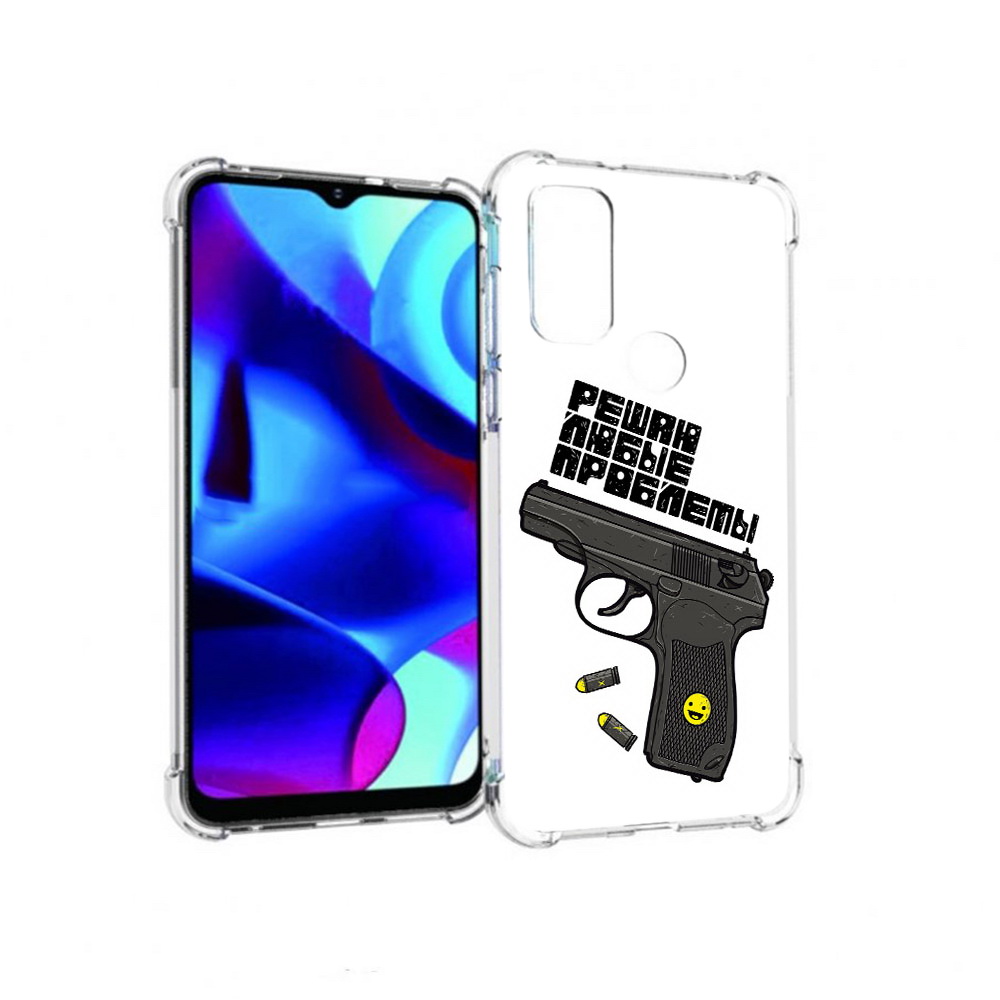 

Чехол MyPads Tocco для Motorola Moto G пистолет против проблем (PT227075.349.542), Прозрачный, Tocco