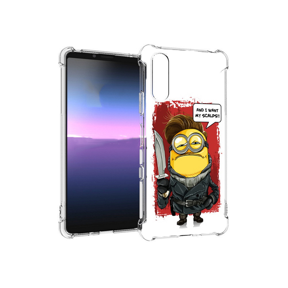 

Чехол MyPads Tocco для Sony Xperia 10 III миньон убийца (PT161504.223.477), Прозрачный, Tocco