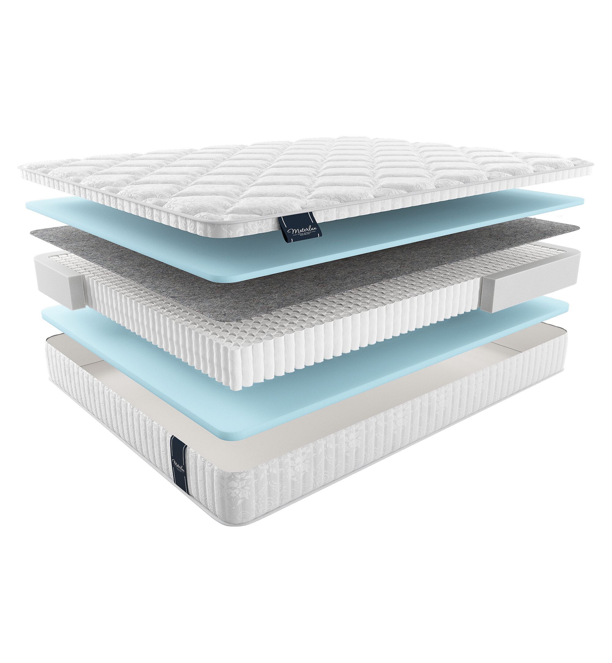 

Матрас Materlux Light Metauro Multi 95х215, Бежевый;белый;серый;серебристый, Metauro Multi