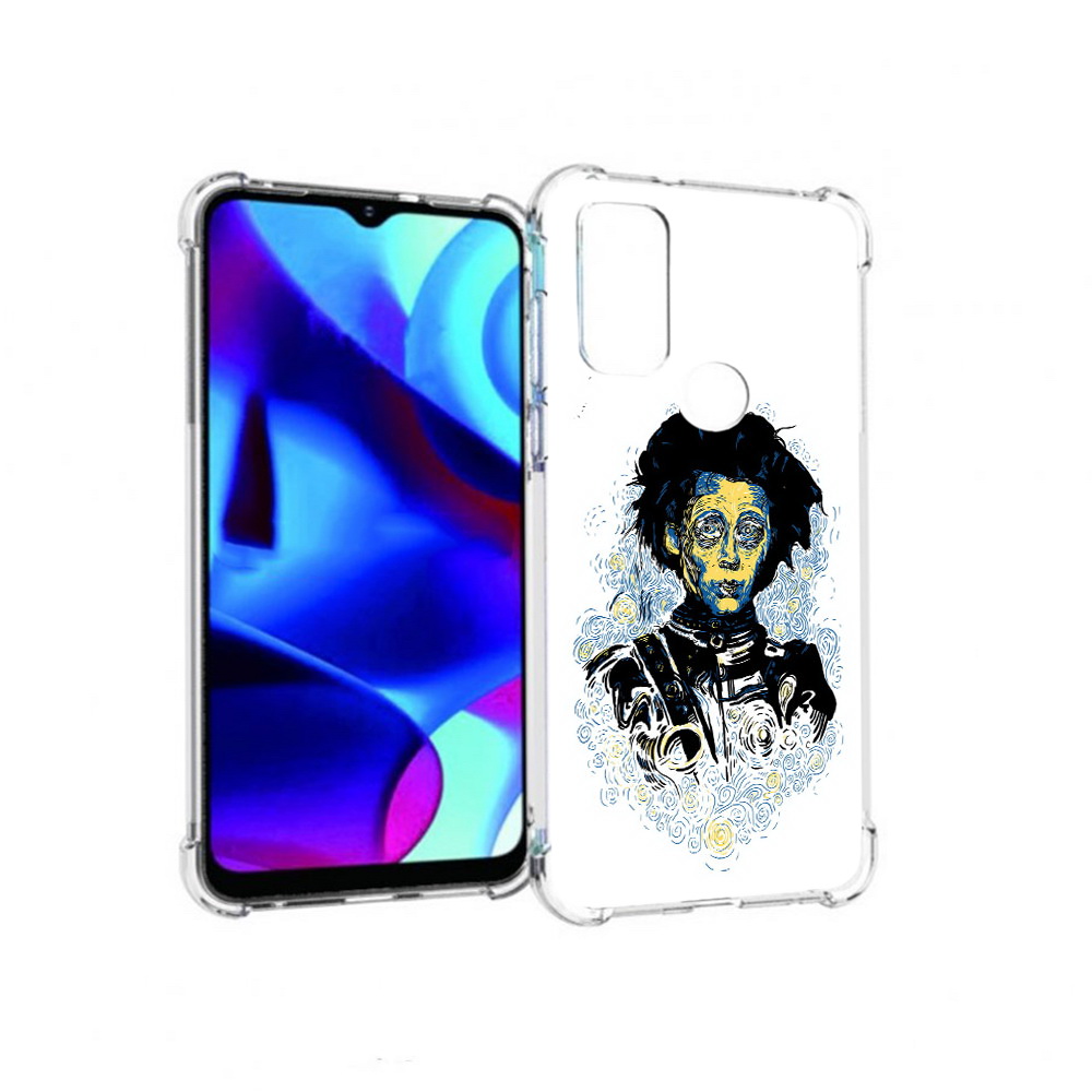 

Чехол MyPads Tocco для Motorola Moto G парень черно-белый абстракция (PT227075.349.535), Прозрачный, Tocco