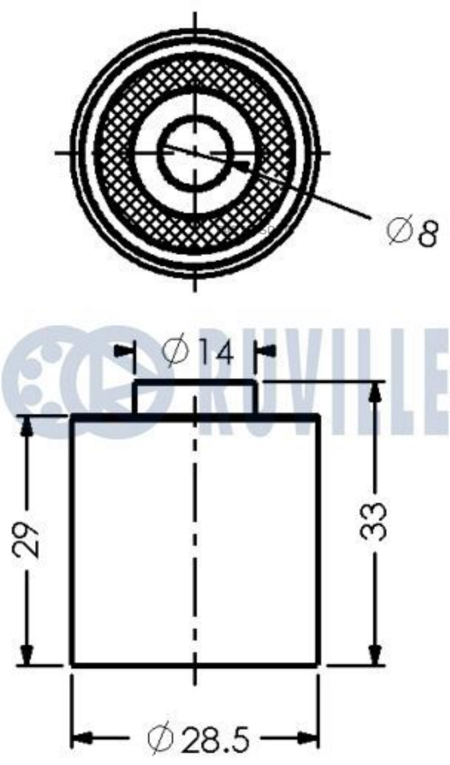 

Ролик Ремня Грм Audi A3/Vw Passat/Skoda Octavia 2.0 Fsi Ruville арт. 541609