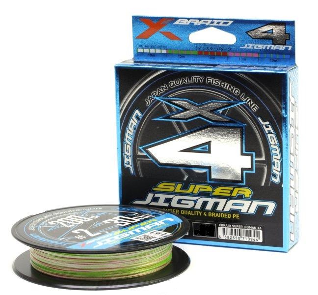 

Шнур YGK X-BRAID Jigman X4 /200 м. 0,205 мм. (#1.5/25lb(11,3 кг.), Разноцветный, X-Braid Jigman