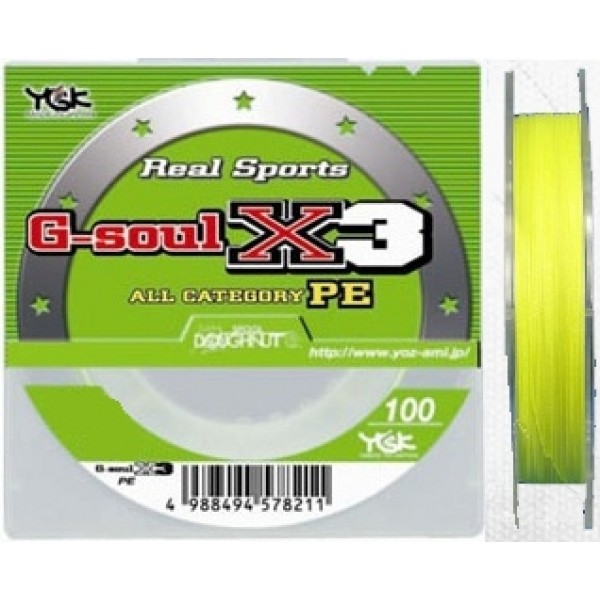 

Шнур YGK G-soul X3 /100m (#1.0/16lb(8kg), 00-00019704