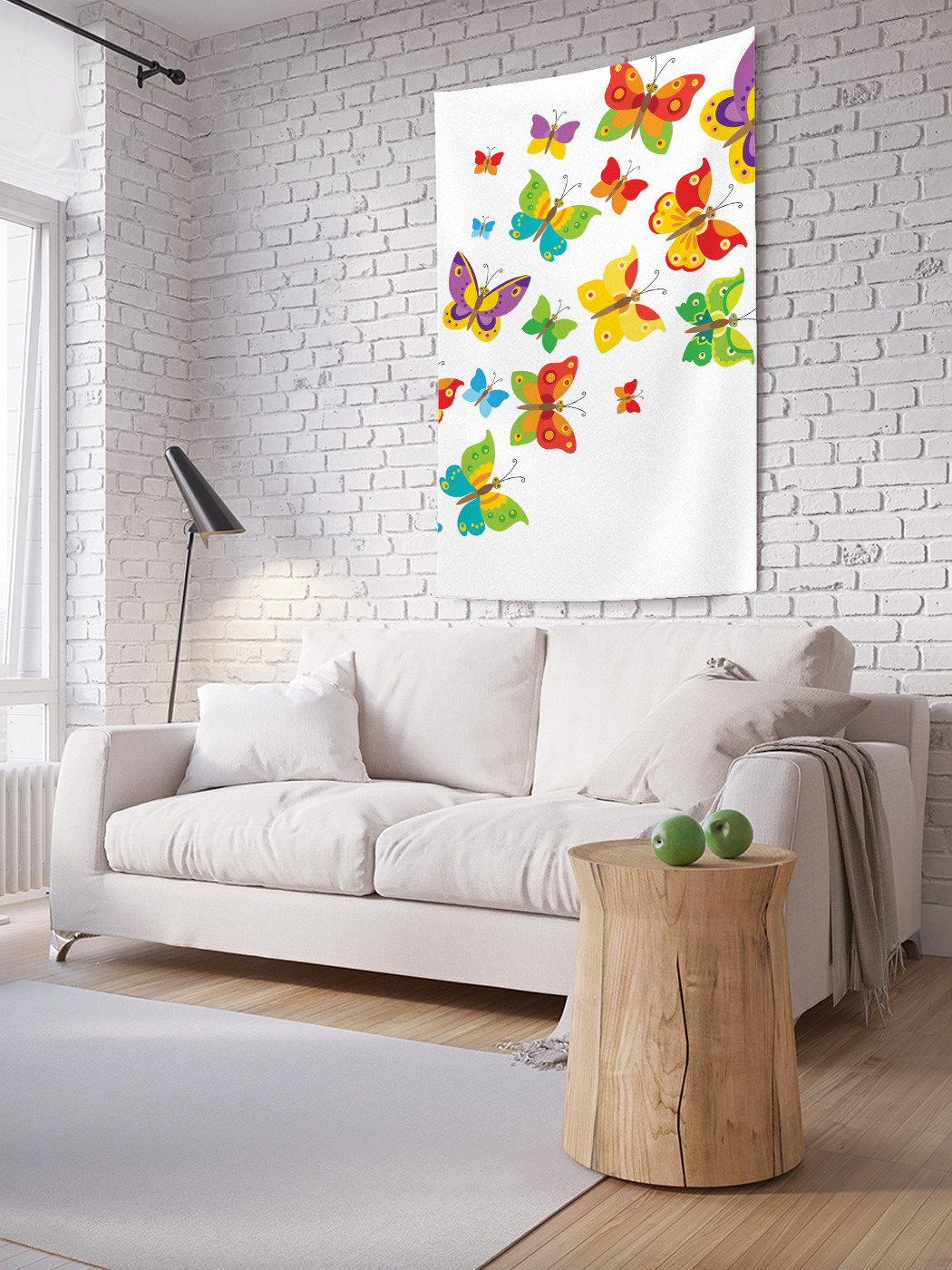 

Вертикальное фотопанно на стену JoyArty Бабочки полетели 100x150 см, Бабочки полетели