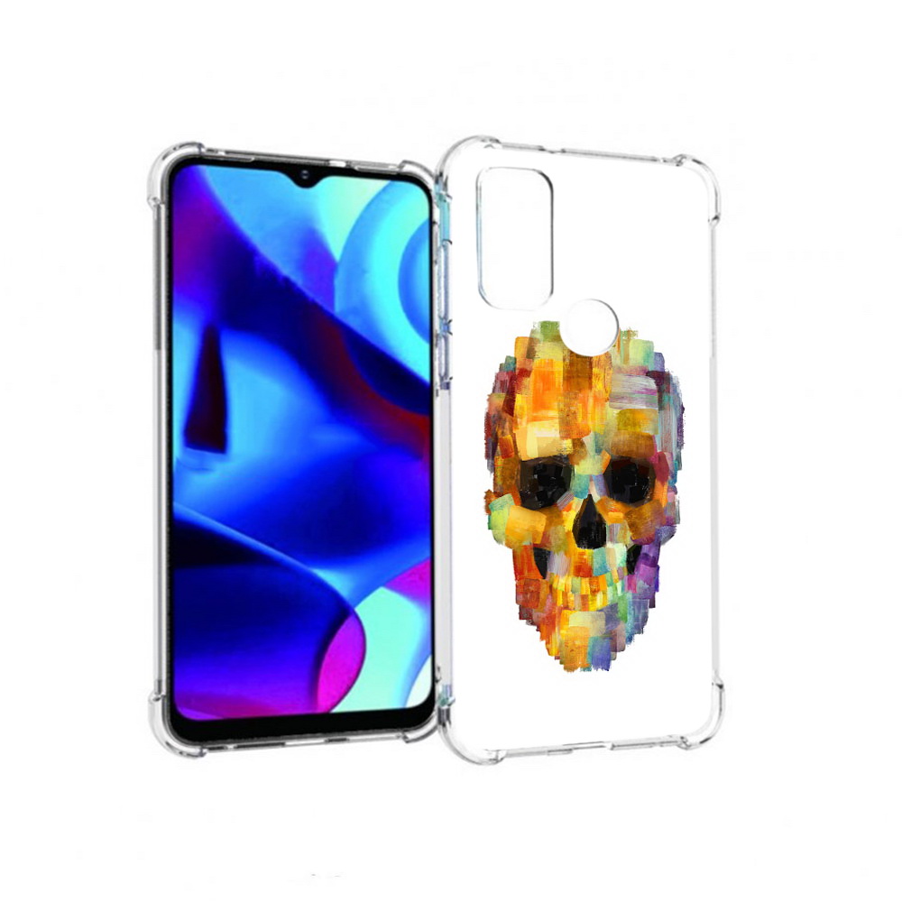 

Чехол MyPads Tocco для Motorola Moto G нарисованный череп (PT227075.349.516), Прозрачный, Tocco