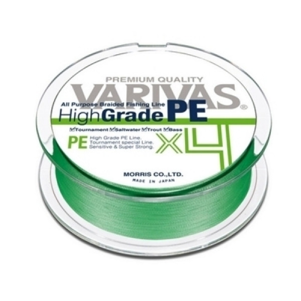 

Шнур Varivas High Grade PE x4 150m 1.0 Flash Green, 00-00033546
