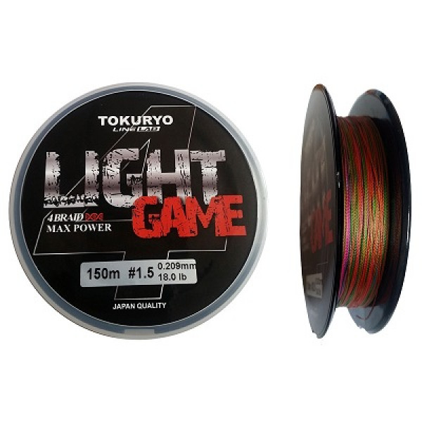 Шнур Tokuryo Power Light Game X4 Multi 0.4 PE 150м. 0.108 мм. 5,0 lb