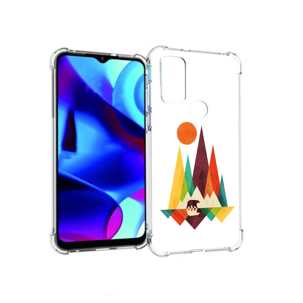 

Чехол MyPads Tocco для Motorola Moto G нарисованные горы с медведем (PT227075.349.506), Прозрачный, Tocco