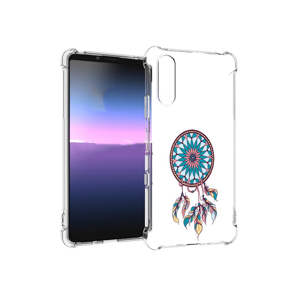 

Чехол MyPads Tocco для Sony Xperia 10 III ловец снов синий (PT161504.223.443), Прозрачный, Tocco