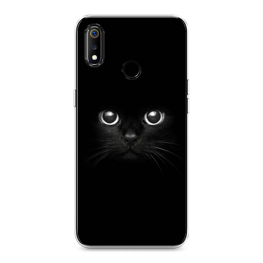 

Чехол Awog на Realme 3 "Взгляд черной кошки", Разноцветный, 251050-1