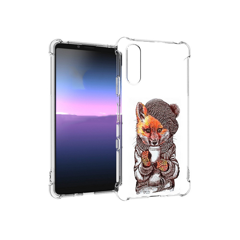 

Чехол MyPads Tocco для Sony Xperia 10 III лиса в шапке (PT161504.223.437), Tocco