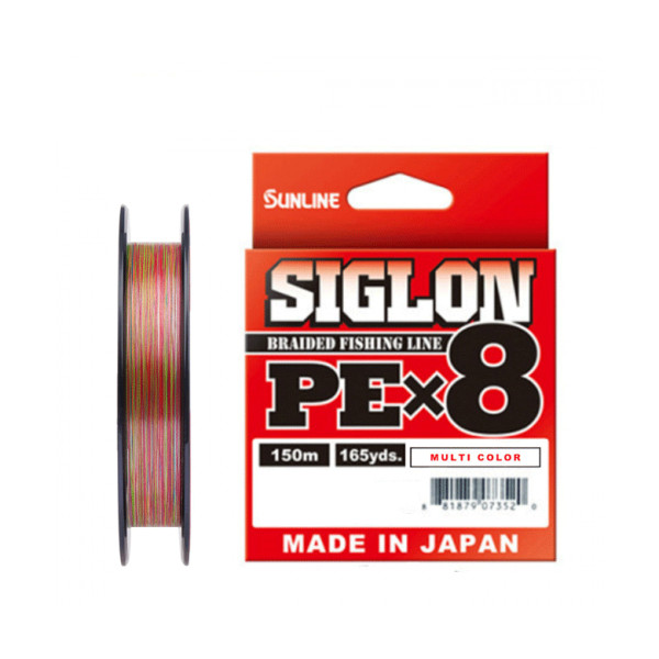 

Шнур Sunline Siglon PEx8 Multicolor 5C #1.5 25lb 150м 11,0 кг., Разноцветный, Siglon