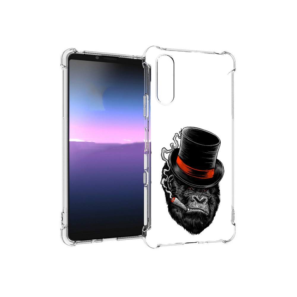 

Чехол MyPads Tocco для Sony Xperia 10 III дизайнерская горилла (PT161504.223.431), Прозрачный, Tocco