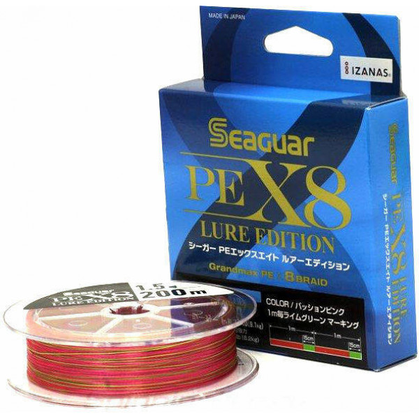 

Шнур Seaguar PE X8 Lure Edition 1.0 200м, Красный;зеленый, Lure Edition