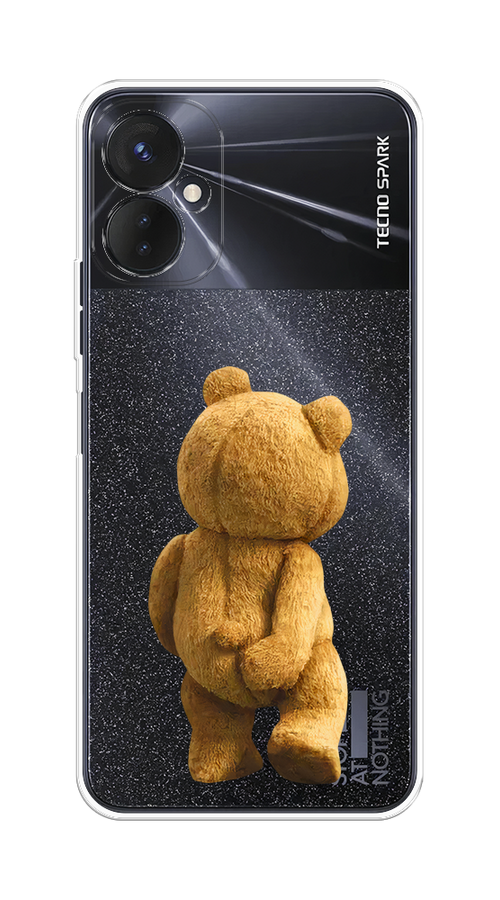 

Чехол на Tecno Spark 9 Pro "Медвежья спина", Коричневый;прозрачный, 301950-1