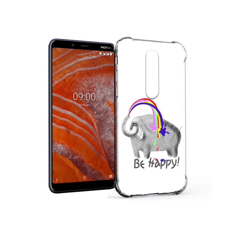 

Чехол MyPads Tocco для Nokia 3.1 Plus счастливый слон (PT121397.96.632), Прозрачный, Tocco