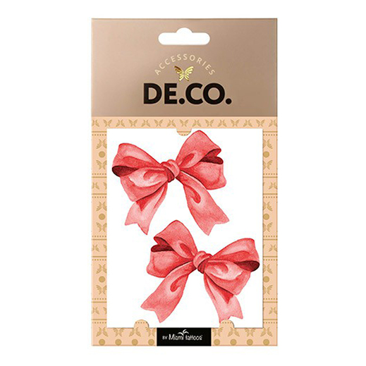 

Татуировка переводная для тела Deco Celebration by Miami tattoos Party Bows