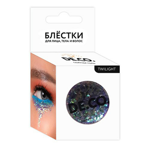 

Блестки для тела DECO. By Miami Tattoos Twilight разноцветные 20 г