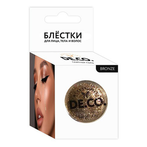 Блестки для тела DECO. By Miami Tattoos Bronze бронзовые 20 г deco мочалка рукавица для тела кесса meringue