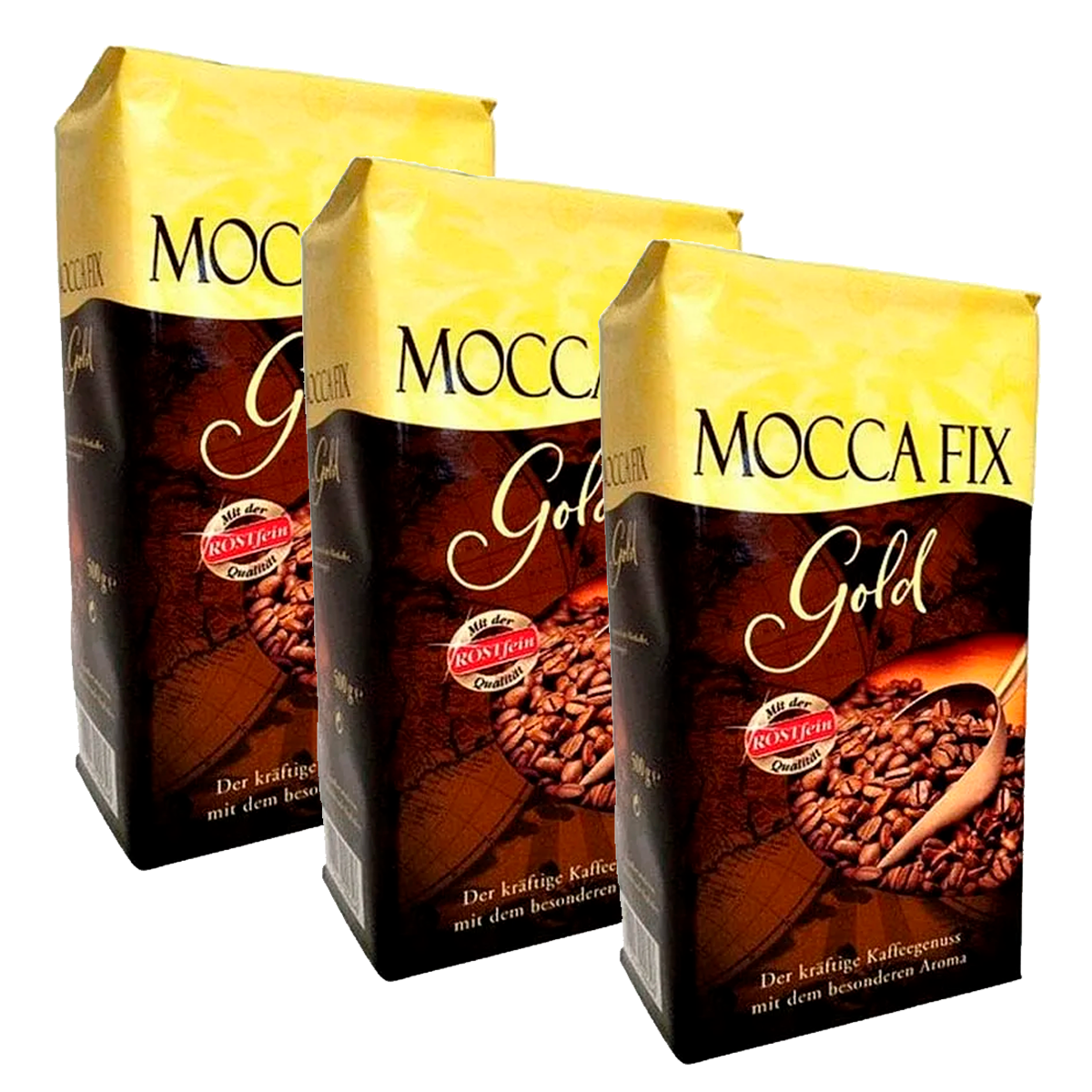 

Молотый кофе Mocca Fix Gold, арабика с добавкой робуста, 3 шт х 500 г, Gold 500 г