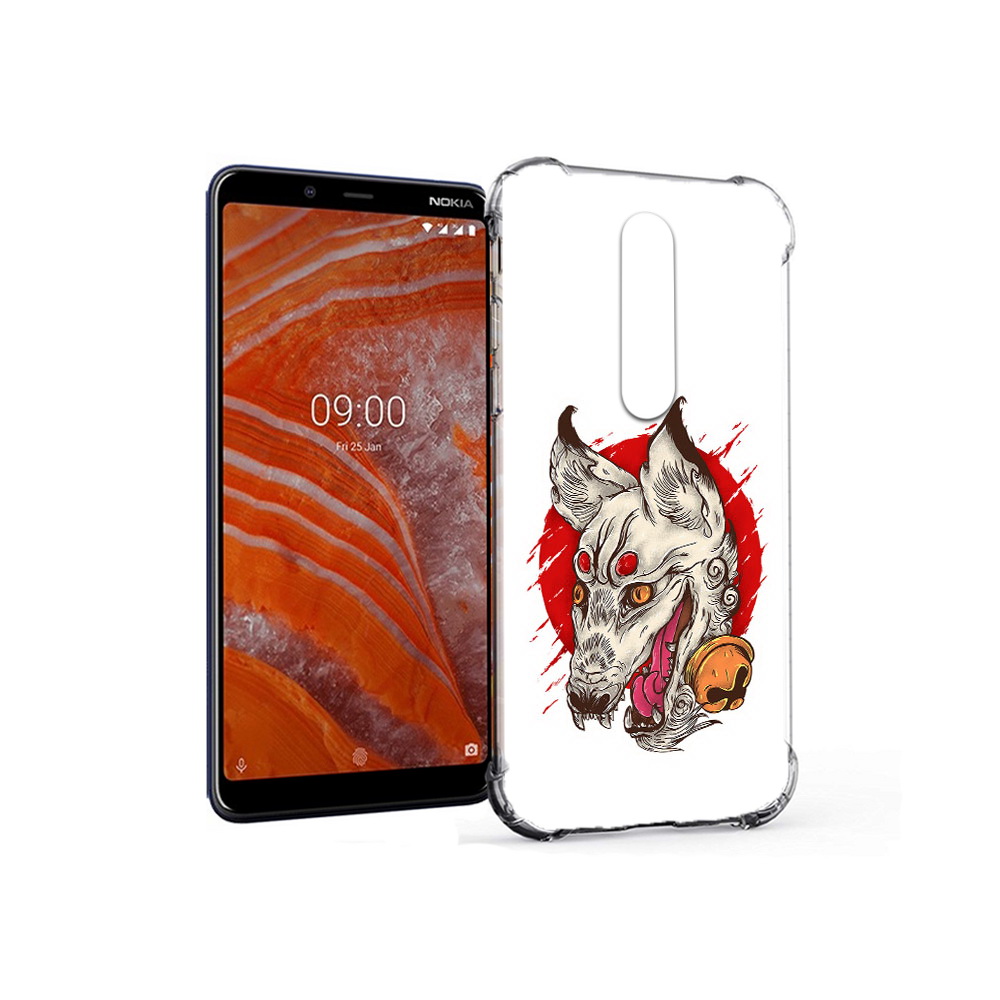 

Чехол MyPads Tocco для Nokia 3.1 Plus страшная собака (PT121397.96.627), Прозрачный, Tocco