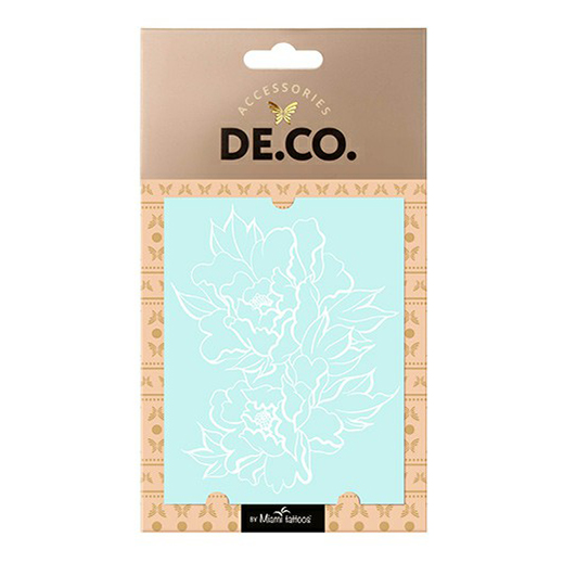 

Татуировка переводная для тела DECO. White Tattoo by Miami tattoos Floral Lace, Белый