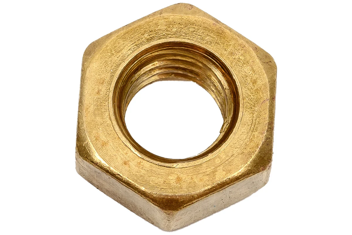 

Шестигранная гайка DINFIX DIN 934, латунь, М10, 10 шт. 00-00001728