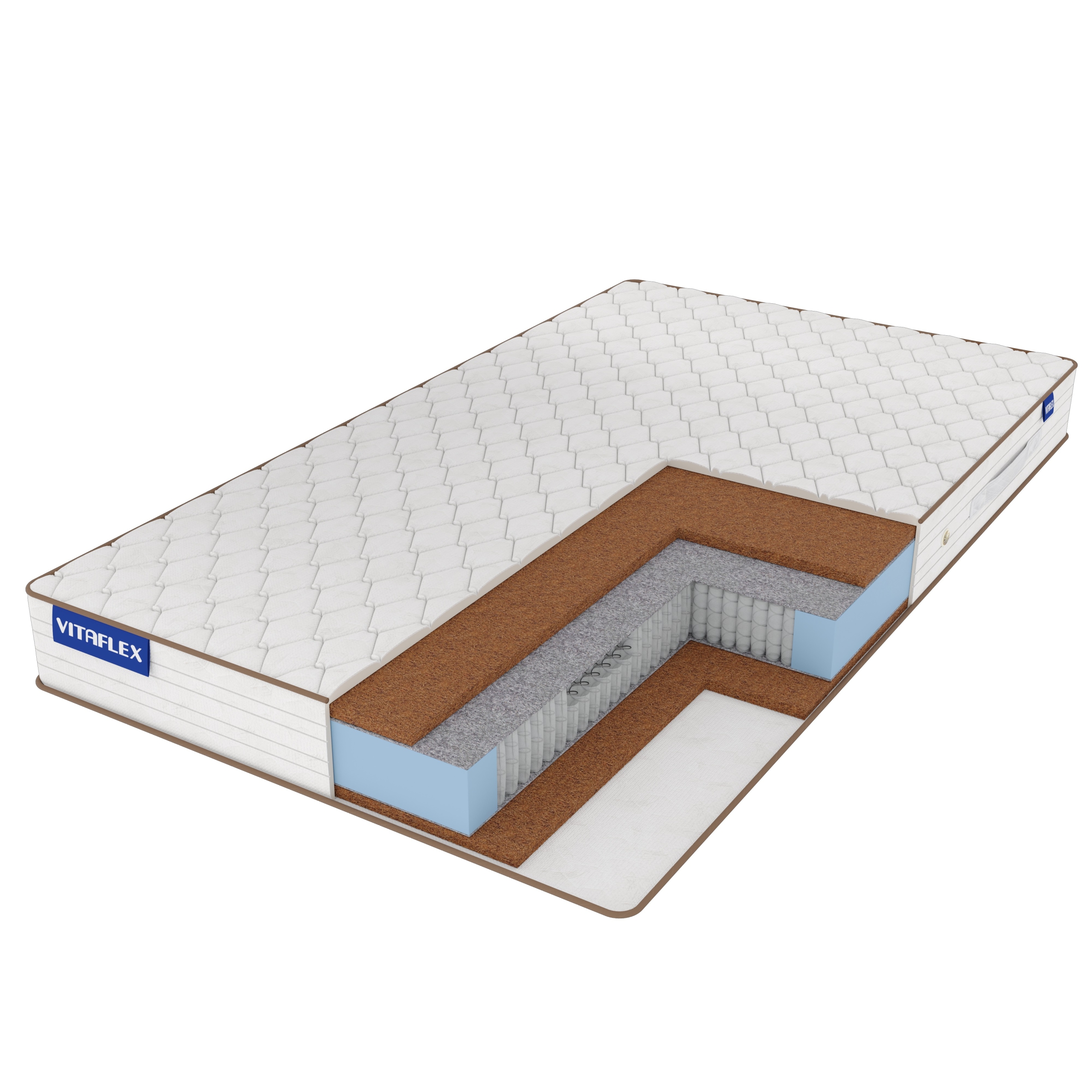 

Матрас Vitaflex Nature Hard 2 S1000 95х175, Белый, Hard 2 S1000