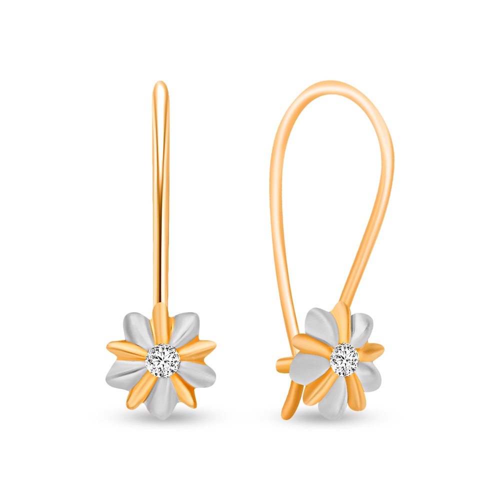 

Серьги из красного золота 585Gold 602001382, фианит, 602001382