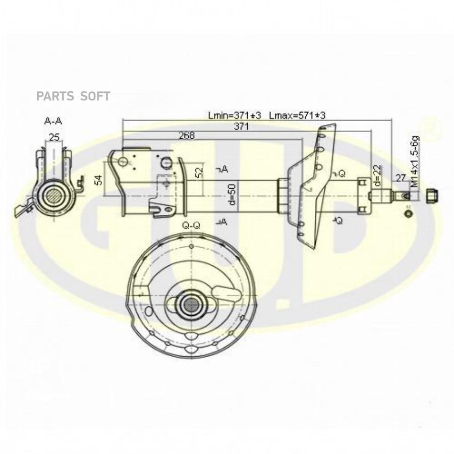 

GUD Амортизатор подвески