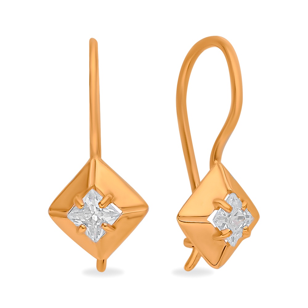 

Серьги из красного золота 585Gold 602001406, фианит, 602001406
