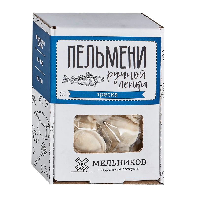 

Пельмени Мельников с треской 500 г
