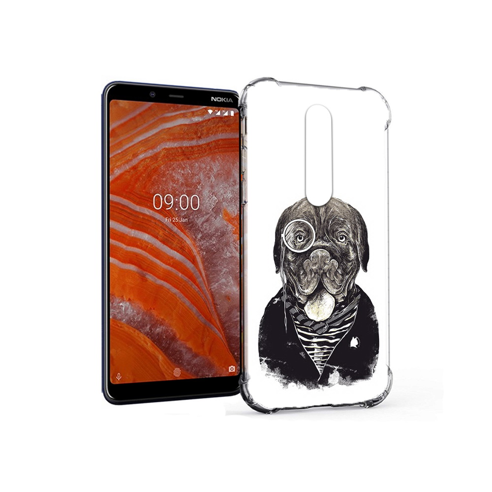 

Чехол MyPads Tocco для Nokia 3.1 Plus солидный песик (PT121397.96.615), Прозрачный, Tocco