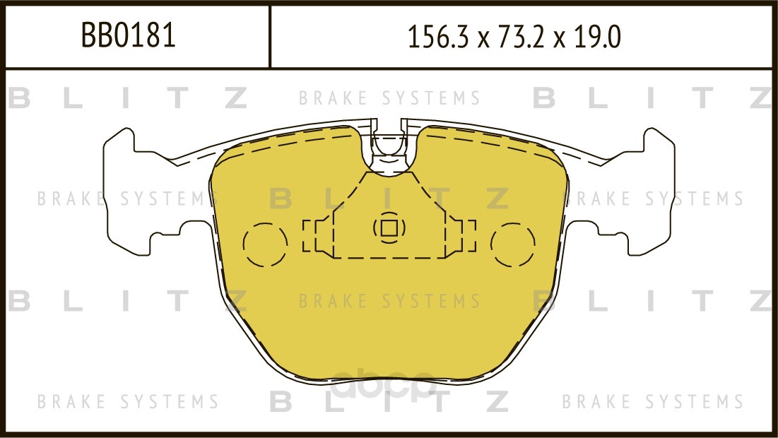 

Тормозные колодки BLITZ передние дисковые BB0181