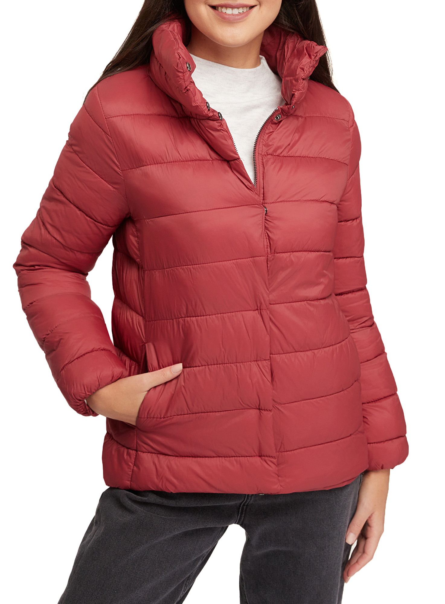 фото Куртка женская oodji 10203100 розовая 40 eu