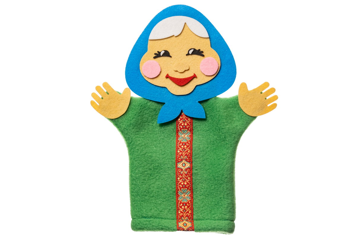 фото Пальчиковый театр кукла на руку "бабушка" smile decor