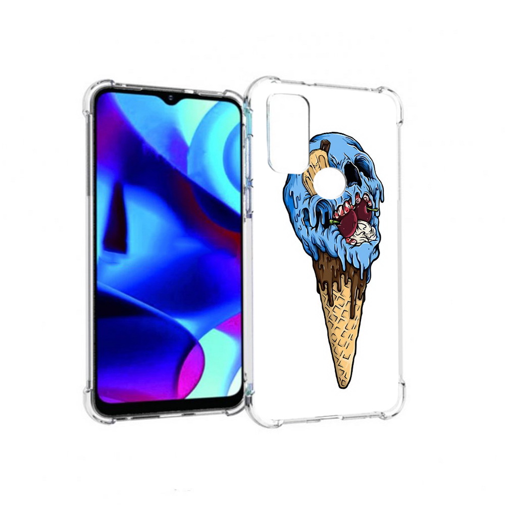 

Чехол MyPads Tocco для Motorola Moto G мороженное череп (PT227075.349.484), Прозрачный, Tocco
