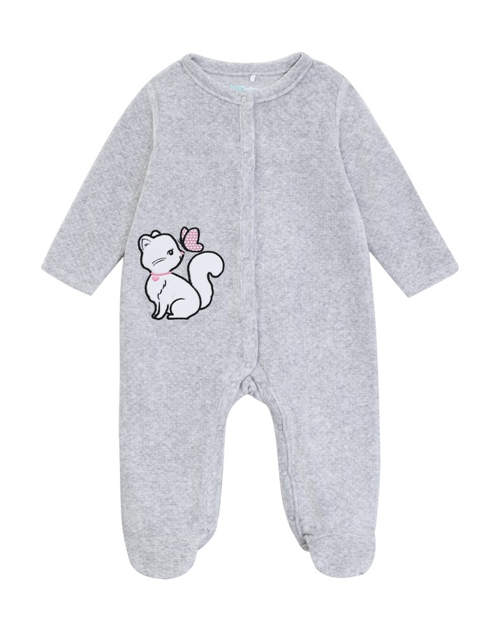 

Комбинезон детский Kari Baby AW24B22403504, светло-серый, 74, 234529