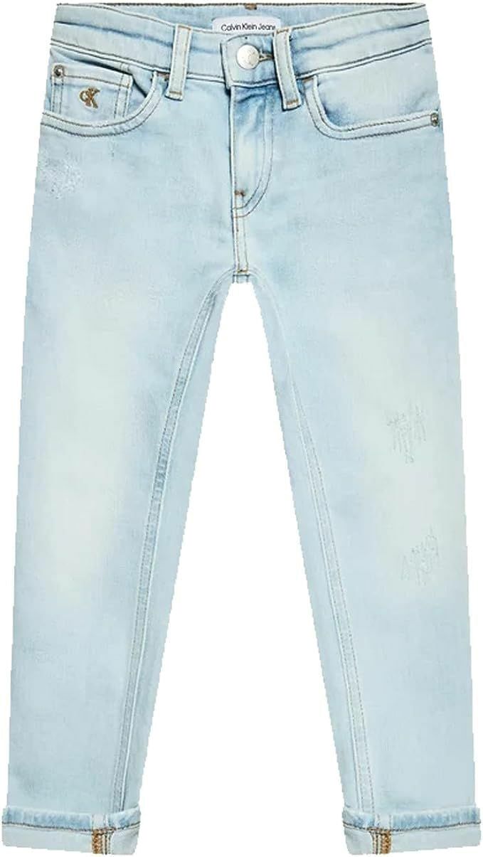 Джинсы детские Calvin Klein Slim Very Light Blue, Синий, 134