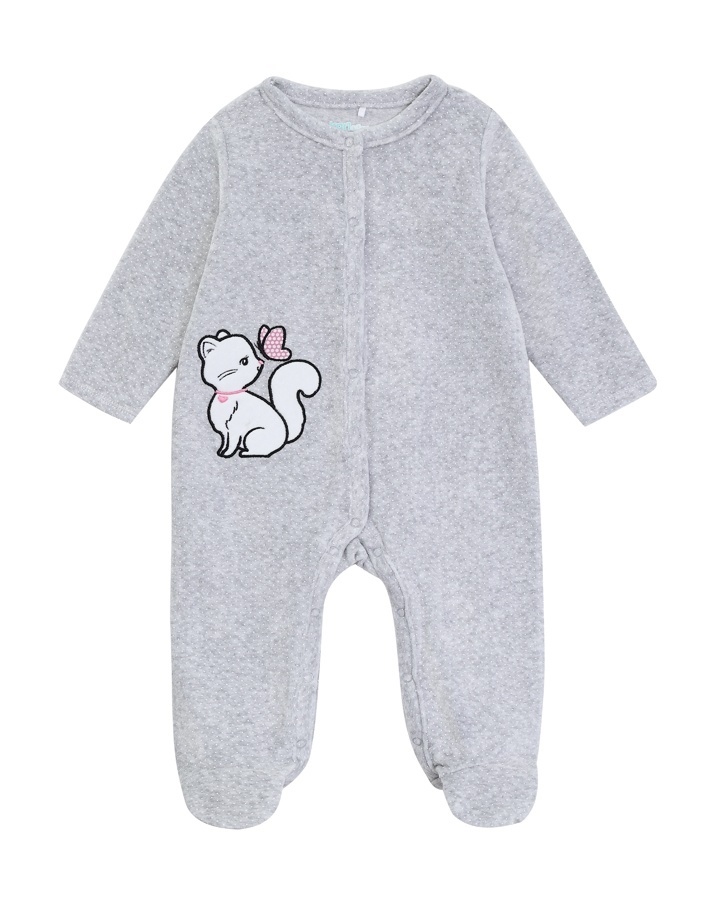 

Комбинезон детский Kari Baby AW24B22403504, светло-серый, 68, 234529