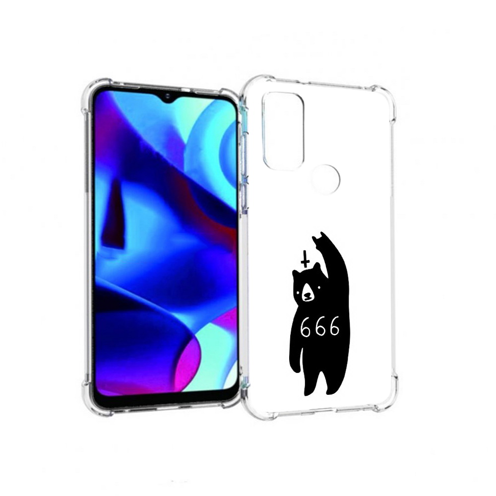 

Чехол MyPads Tocco для Motorola Moto G медведь 666 (PT227075.349.462), Прозрачный, Tocco