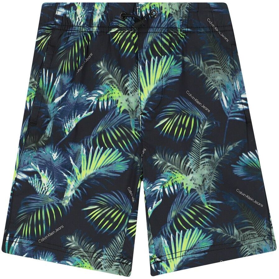 Шорты детские Calvin Klein Aop Palm Shorts, Зеленый, 146