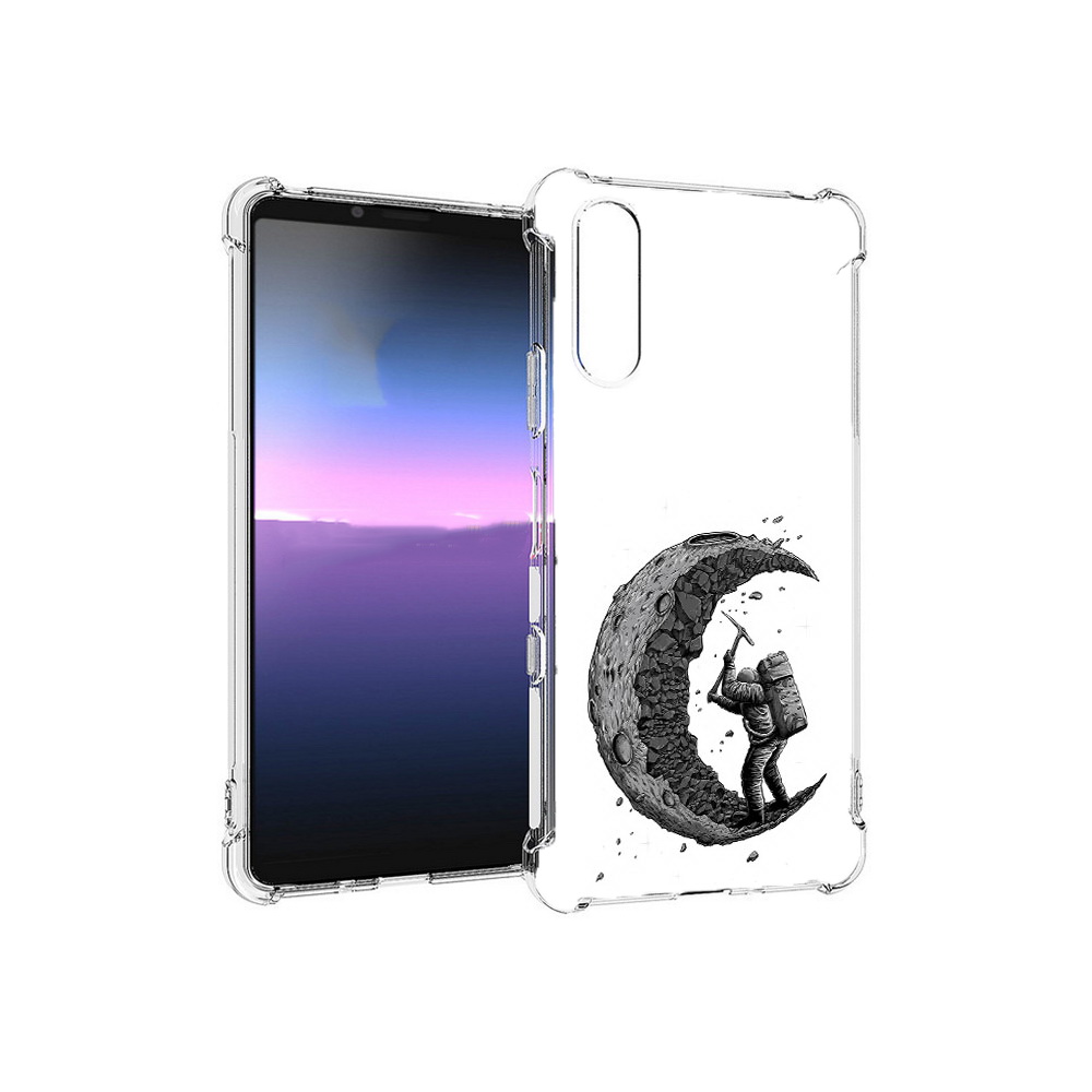 

Чехол MyPads Tocco для Sony Xperia 10 III камненная луна (PT161504.223.384), Прозрачный, Tocco