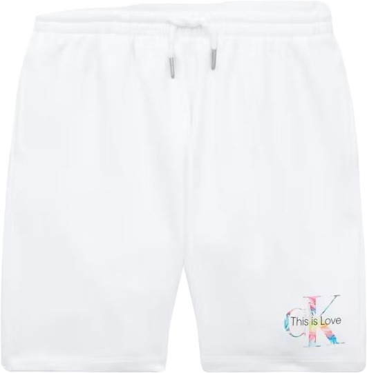 Шорты детские Calvin Klein Pride Monogram Logo Shorts, Белый, 158