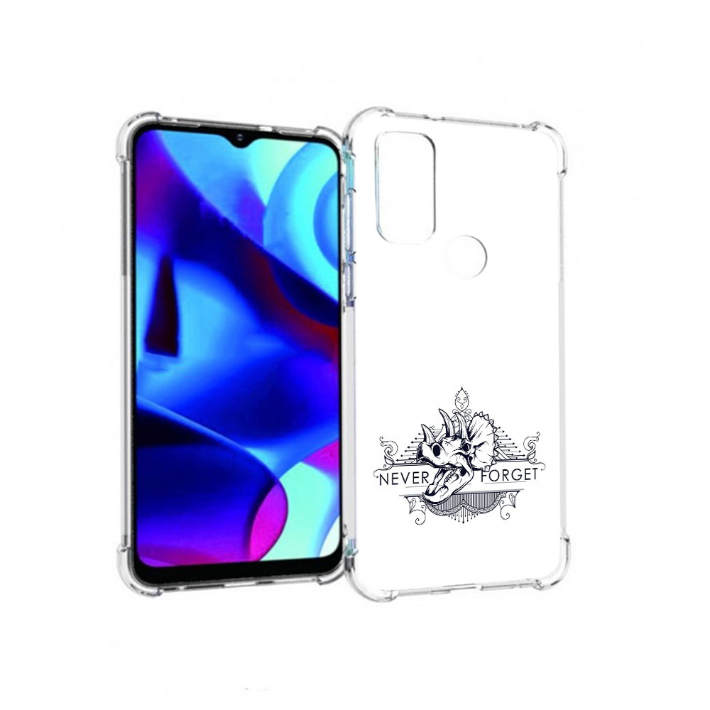 

Чехол MyPads Tocco для Motorola Moto G логотип носорога никогда не забуду, Прозрачный, Tocco