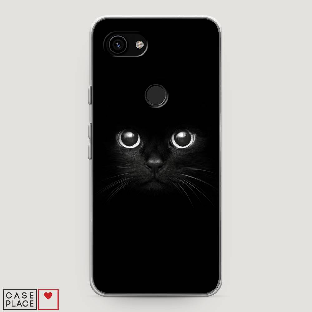фото Чехол awog "взгляд черной кошки" для google pixel 3a