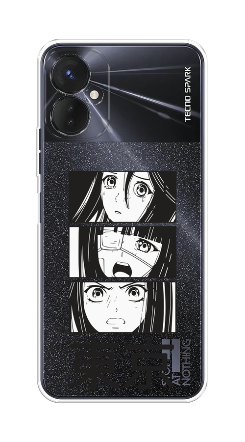 

Чехол на Tecno Spark 9 Pro "Tokyo girls", Белый;черный;прозрачный, 301950-1